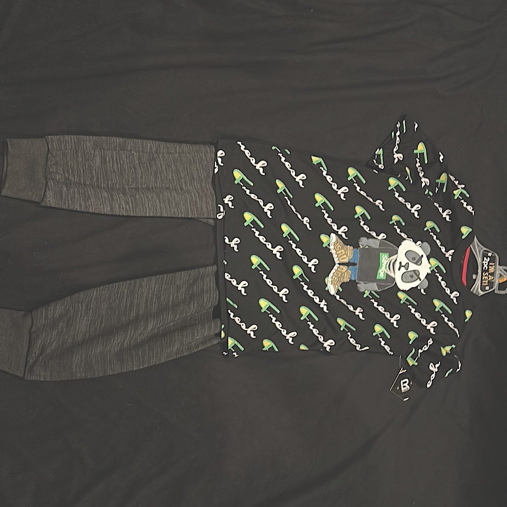A 2 piece boys pajama set with tags